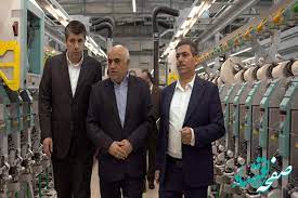خط ریسندگی شرکت گلرنگ فرش بیدگل با حمایت مالی بانک توسعه صادرات ایران افتتاح شد