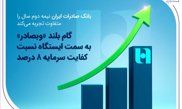 گام بلند «وبصادر» به سمت ایستگاه نسبت کفایت سرمایه ۸ درصد گام بلند «وبصادر» به سمت ایستگاه نسبت کفایت سرمایه ۸ درصد