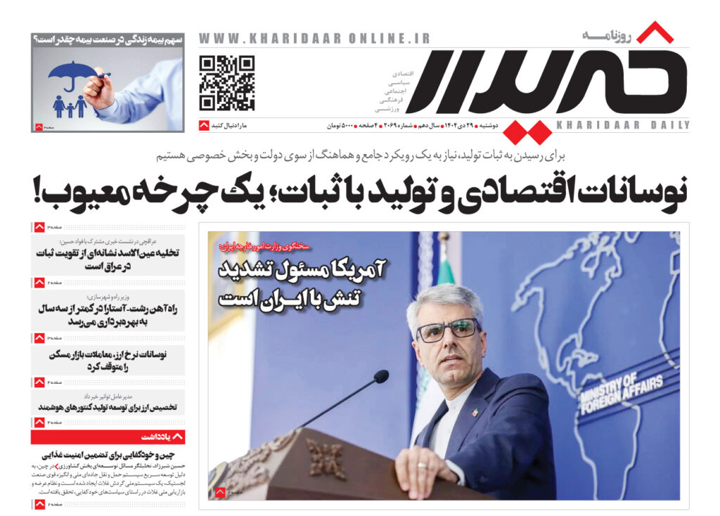 روزنامه خریدار شماره 2069