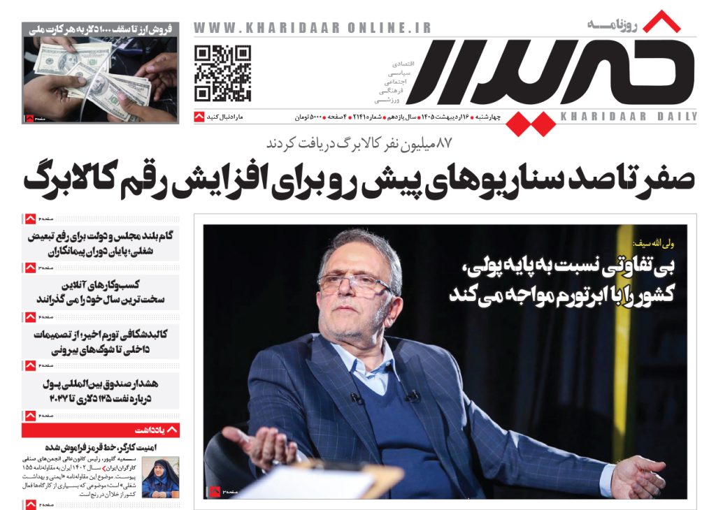 روزنامه خریدارشماره 2141