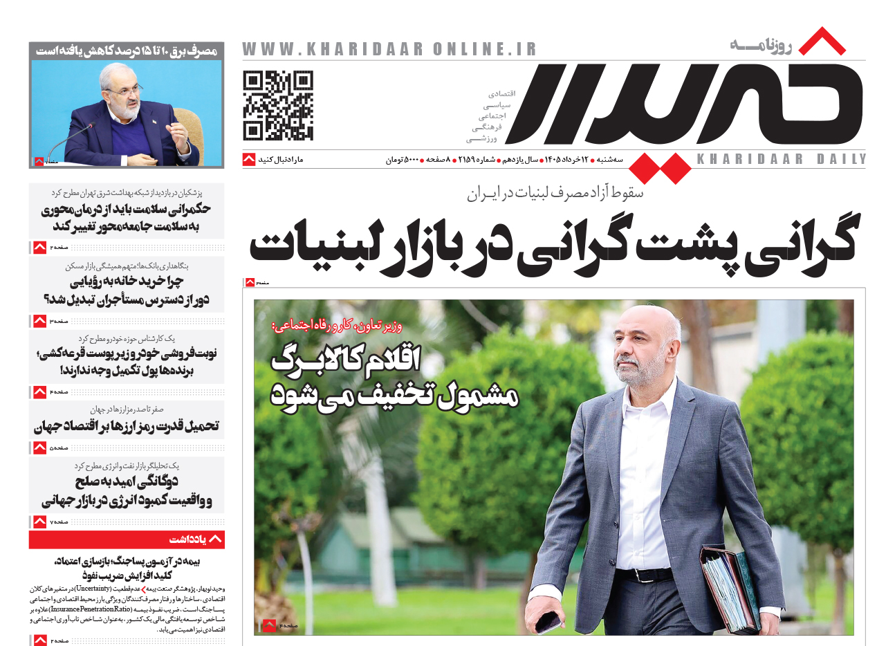 روزنامه خریدار شماره 2159