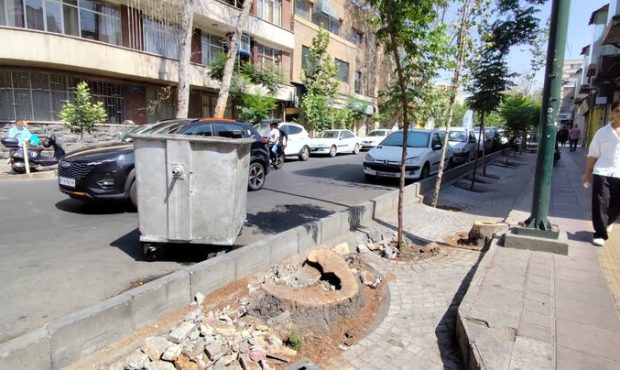 زخم تازه بر پیکر خیابان‌های تاریخی ولیعصر و فلسطین