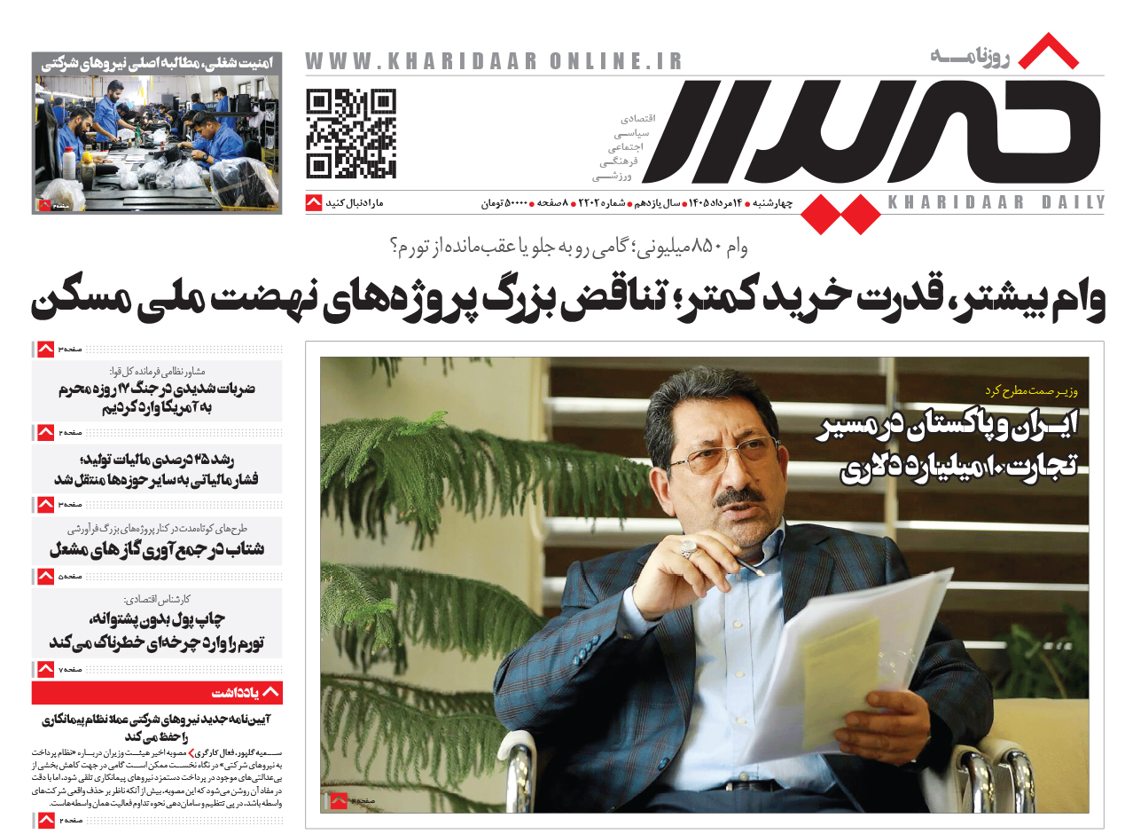 روزنامه خریدار شماره 2202