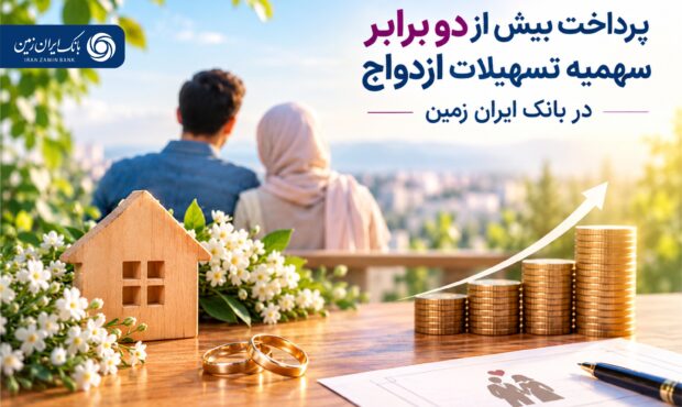 پرداخت بیش از دو برابر سهمیه تسهیلات ازدواج در بانک ایران زمین